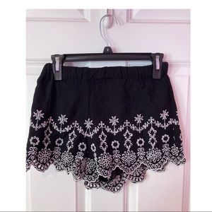 LA hearts mini shorts